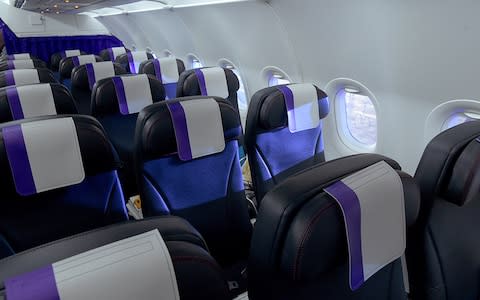 Joon airline cabin interiors - Credit: getty