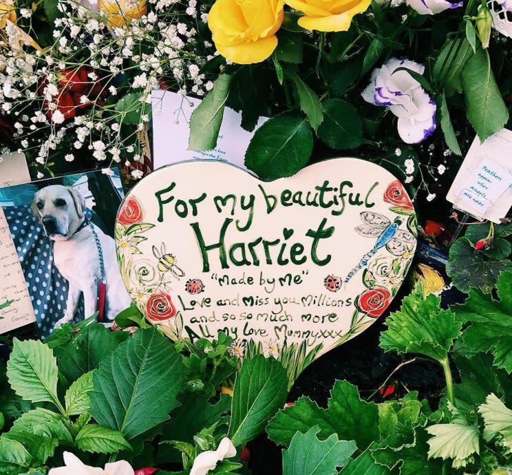 George shared this moving picture of Harriet’s grave.