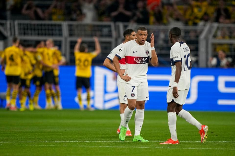PSG came up against an impressive Dortmund in Germany (AP)