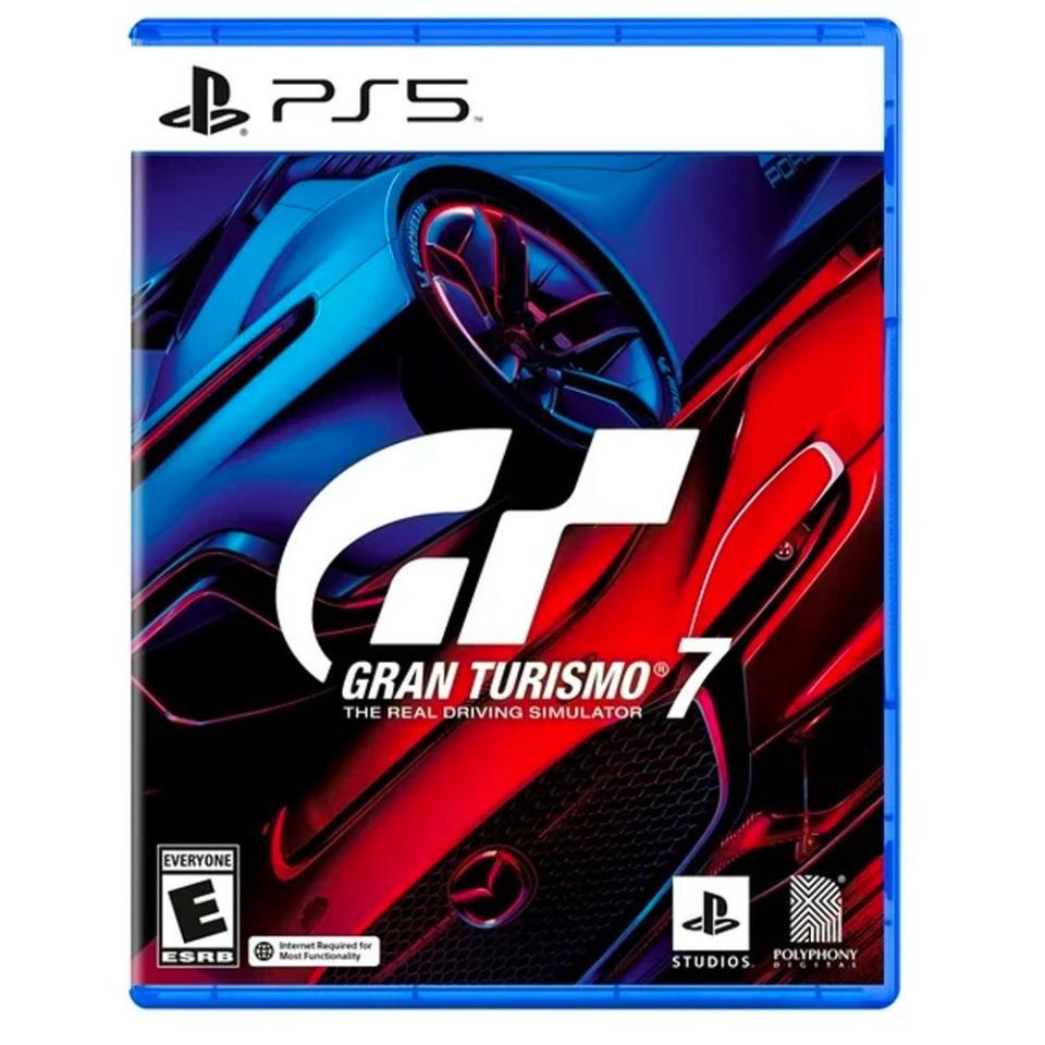 <p><a href="https://go.redirectingat.com?id=74968X1596630&url=https%3A%2F%2Fwww.walmart.com%2Fip%2FGran-Turismo-7-PlayStation-5%2F443954076&sref=https%3A%2F%2F" rel="nofollow noopener" target="_blank" data-ylk="slk:Shop Now;elm:context_link;itc:0;sec:content-canvas" class="link ">Shop Now</a></p><p>Gran Turismo 7</p><p>walmart.com</p><p>$41.39</p>