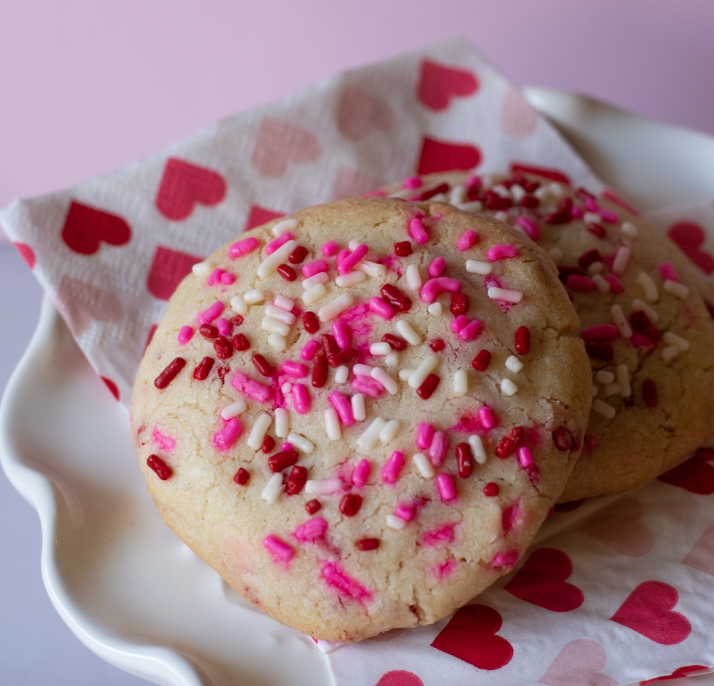 Valentine Sprinkle cookies from Port Chester, N.Y.-based Batter That Matters.