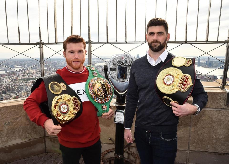 Fielding and Canelo meet in New York on Saturday. (Getty Images)