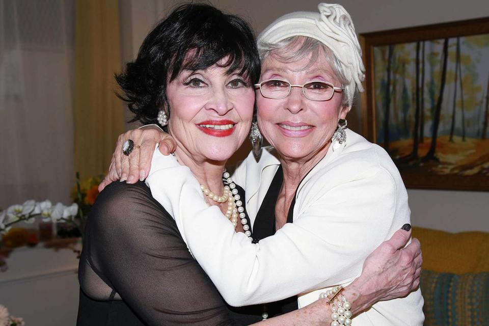 <p>WENN Rights Ltd / Alamy</p> Chita Rivera and Rita Moreno in 2015.