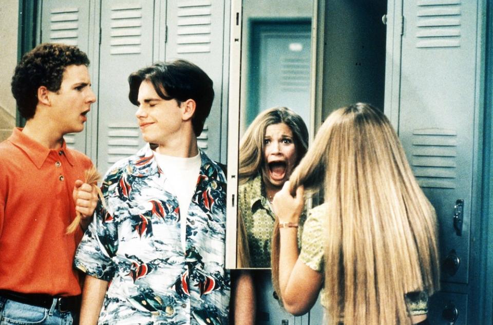 Ben Savage, Rider Strong, Danielle Fishel in ‘Boy Meets World.’ - Credit: ©ABC/Courtesy Everett Collection