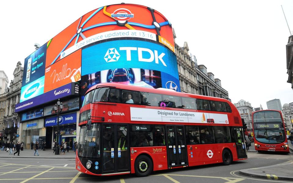 London bus Boris Sadiq Khan - &#xa0;Tony Kyriacou / Rex Features