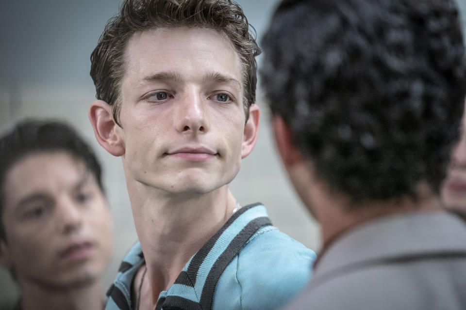 This image released by 20th Century Studios shows Mike Faist as Riff in "West Side Story." (Niko Tavernise/20th Century Studios via AP)