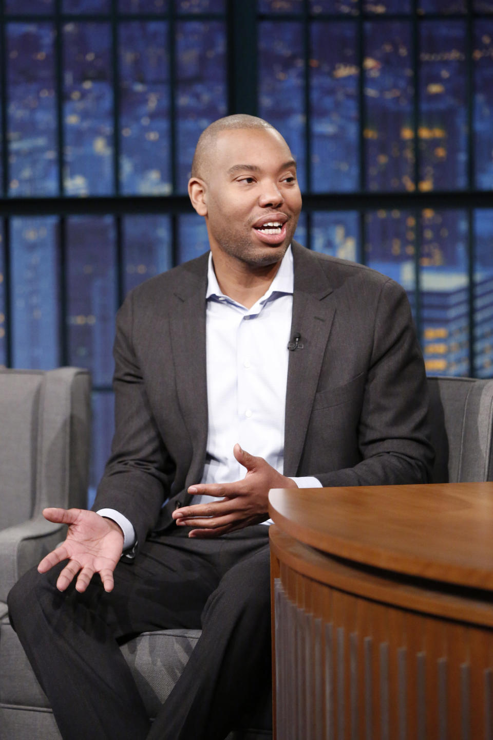 Journalist Ta-Nehisi Coates during a Jan. 24 interview on "Late&nbsp;Night&nbsp;with&nbsp;Seth&nbsp;Meyers." (Photo: NBC via Getty Images)