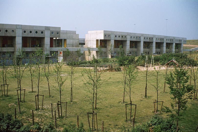 The Southgate estate, Runcorn, pictured in 1973. By the end the estate had fallen into ruin and was demolished in 1990