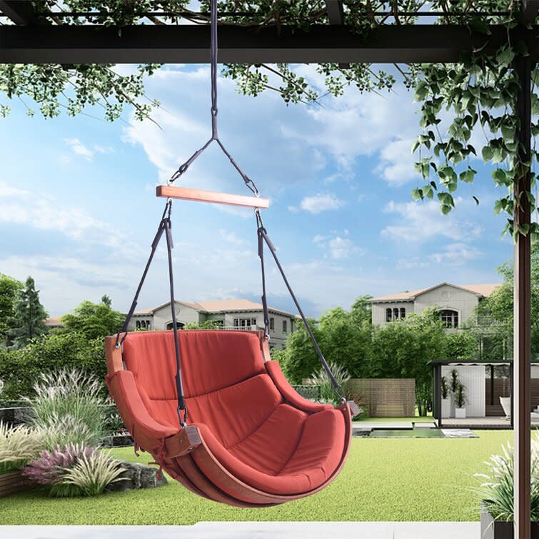 <p><a href="https://go.redirectingat.com?id=74968X1596630&url=https%3A%2F%2Fwww.wayfair.com%2Foutdoor%2Fpdp%2Ftybori-porch-swing-mxbc1019.html&sref=https%3A%2F%2Fwww.elledecor.com%2Fshopping%2Ffurniture%2Fg28497020%2Fbest-hanging-chairs%2F" rel="nofollow noopener" target="_blank" data-ylk="slk:Shop Now;elm:context_link;itc:0;sec:content-canvas" class="link rapid-noclick-resp">Shop Now</a></p><p>Porch Swing</p><p>wayfair.com</p><p>$509.99</p><span class="copyright">Courtesy of Wayfair</span>