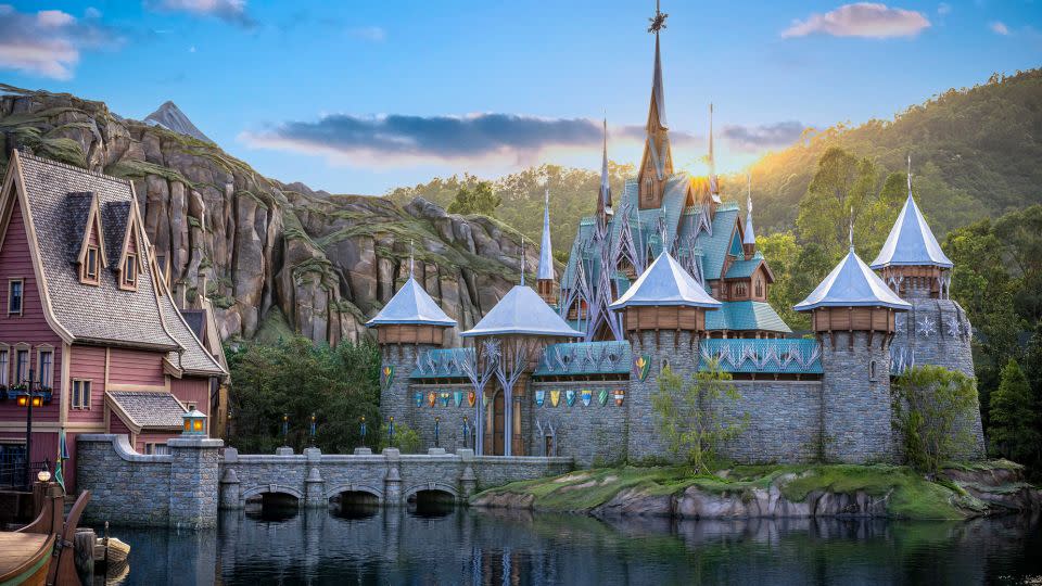 Hong Kong Disneyland's World of Frozen includes a recreation of the Arendelle Palace and other key elements from the beloved film franchise. - Courtesy Disney