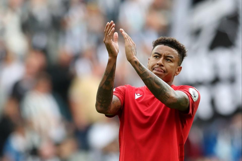 Jesse Lingard has reacted to claims he joined Nottingham Forest for the money  (Getty Images)