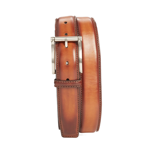 best belts for men, Magnanni Carbon Leather Belt