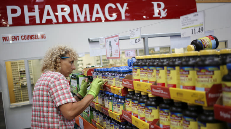 Employee working in Costco pharmacy