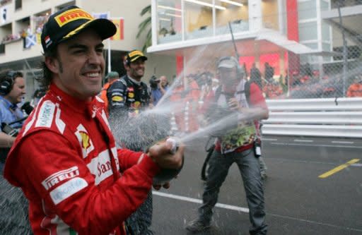 Fernando Alonso, pictured after the Monaco Grand Prix two weeks ago, believes this weekend's Canadian race will reveal Ferrari's potential to sustain their fight for world championship glory