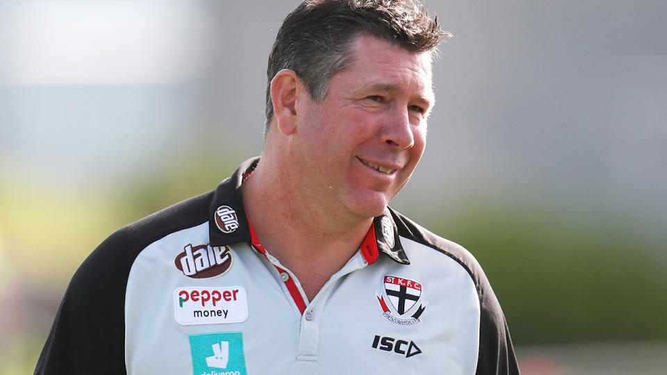 Brett Ratten, pictured here during a Sti Kilda training session in February.