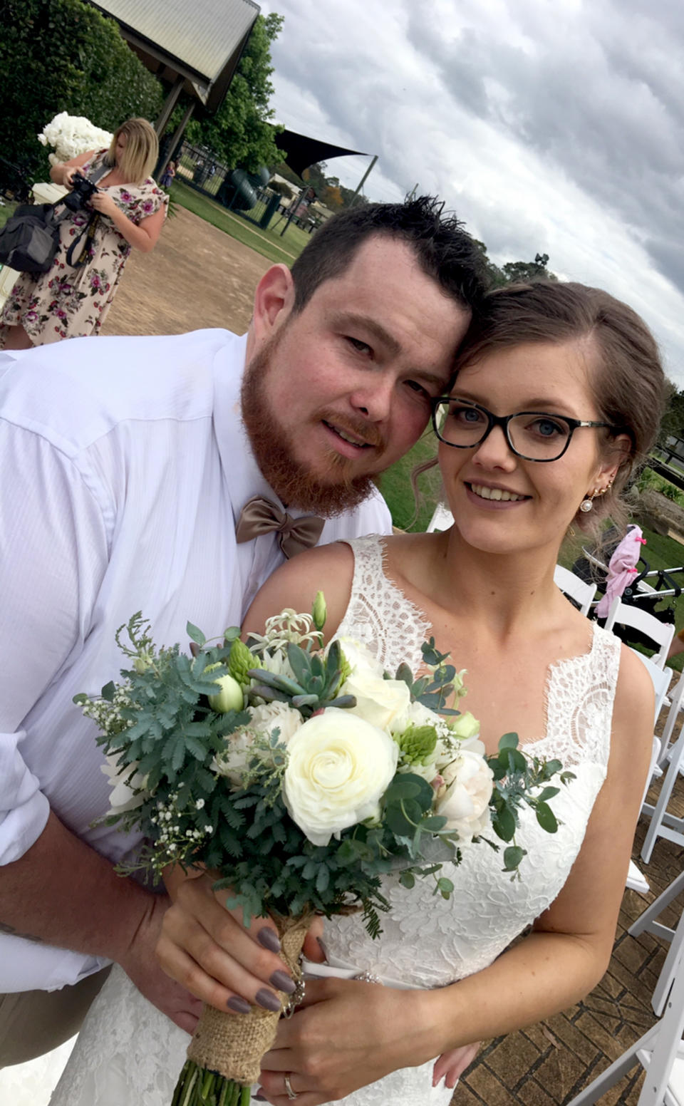 Breanna North and her husband Tye lost a whopping 23 stone 13lbs between them [Photo: Caters News Agency]