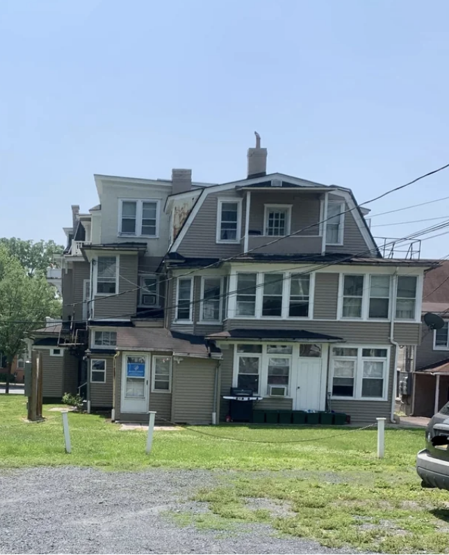 3-story house with tons of smaller windows