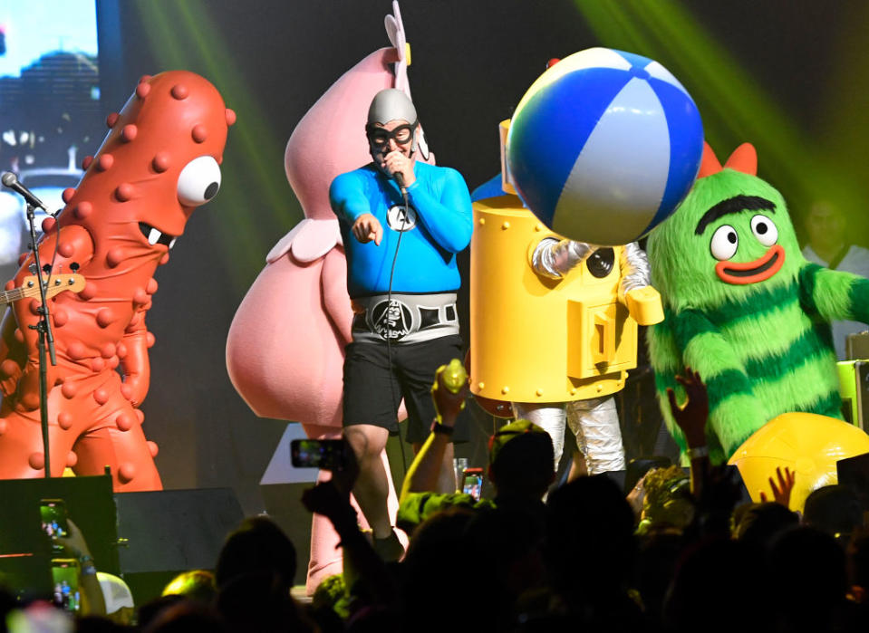 Yo Gabba Gabba! and The Aquabats onstage