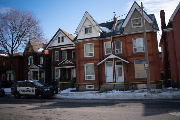 Hamilton police say they found the body of a buried baby at a home in the Beasley neighbourhood.