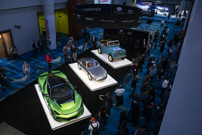 The Grand Touring Automobiles exhibit at the 2024 Canadian International Auto Show will feature ultra-luxury vehicles such as the Pininfarina Battista, Zagato Porsche 356 Coupe, and Himalayan Mulliner.  (CNW Group/Grand Touring Automobiles)