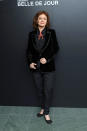 <p>On December 19, actress Susan Sarandon gave lessons in festive dressing courtesy of a velvet blazer by Saint Laurent. <em>[Photo: Getty]</em> </p>