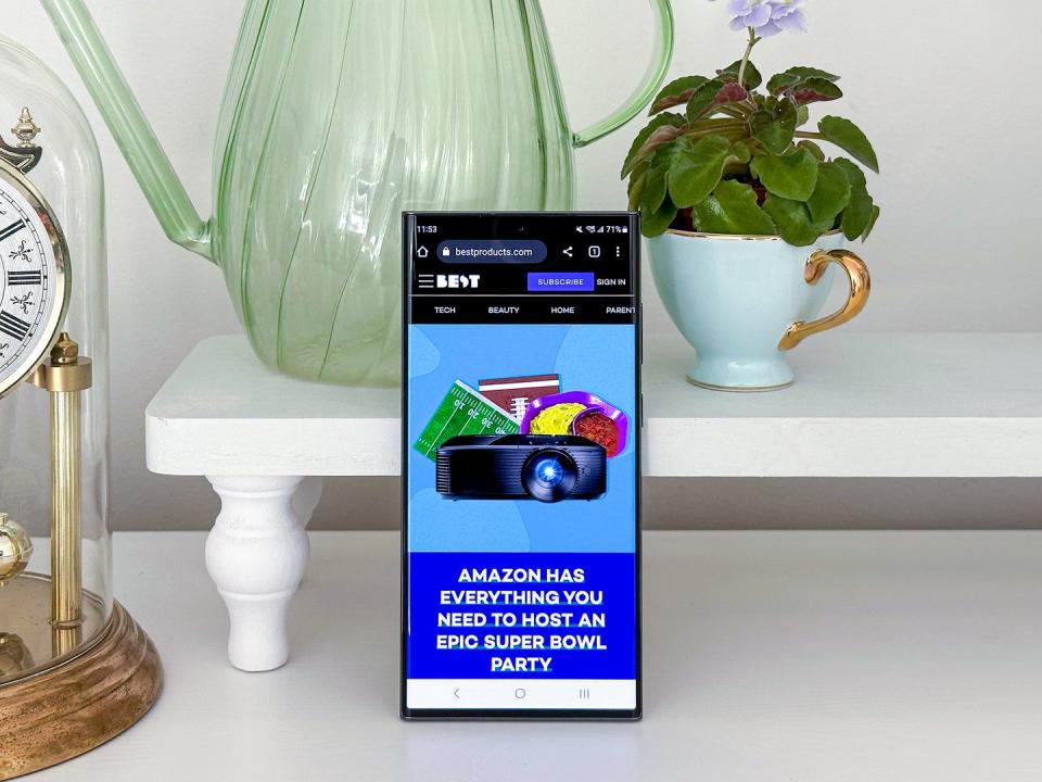 Page D'Accueil Des Meilleurs Produits Sur Le Samsung Galaxy S23 Ultra
