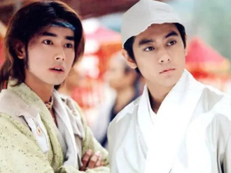 TAE（左）當年與林志穎合作拍戲。