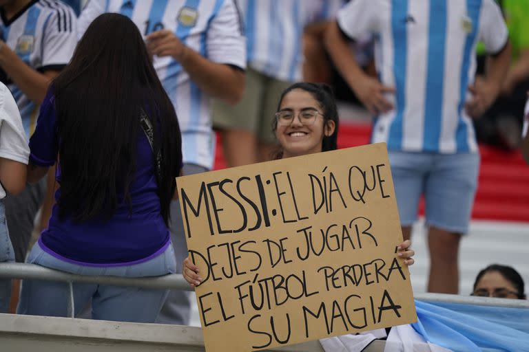 Partido amistoso entre la selección Argentina y Panamá