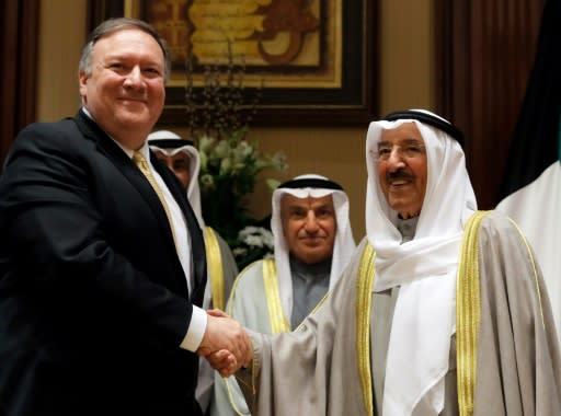 Top US diplomat Mike Pompeo launched his latest Middle East tour in Kuwait where he met Emir Sheikh Sabah al-Ahmad Al-Sabah