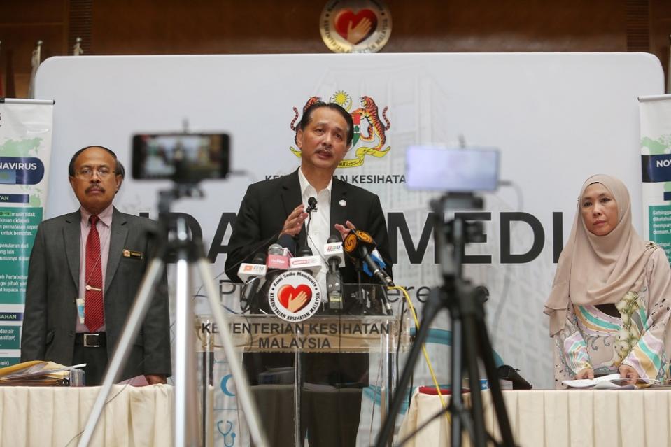 Health director-general Tan Sri Dr Noor Hisham Abdullah said Malaysia registered 82 new Covid-19 cases today. — Picture by Choo Choy May