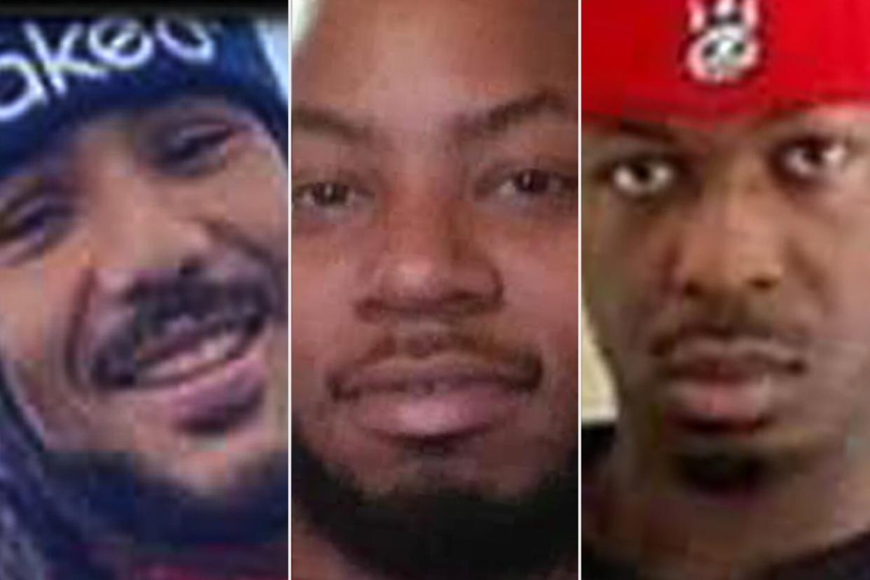 Armani Kelly, 28, Dante Wicker, 31 and Montoya Givens, 31