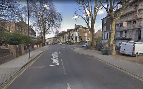 The G4S van was said to have been parked on double yellows on Larkhill Rise in Clapham, London, pictured from Google Streetview