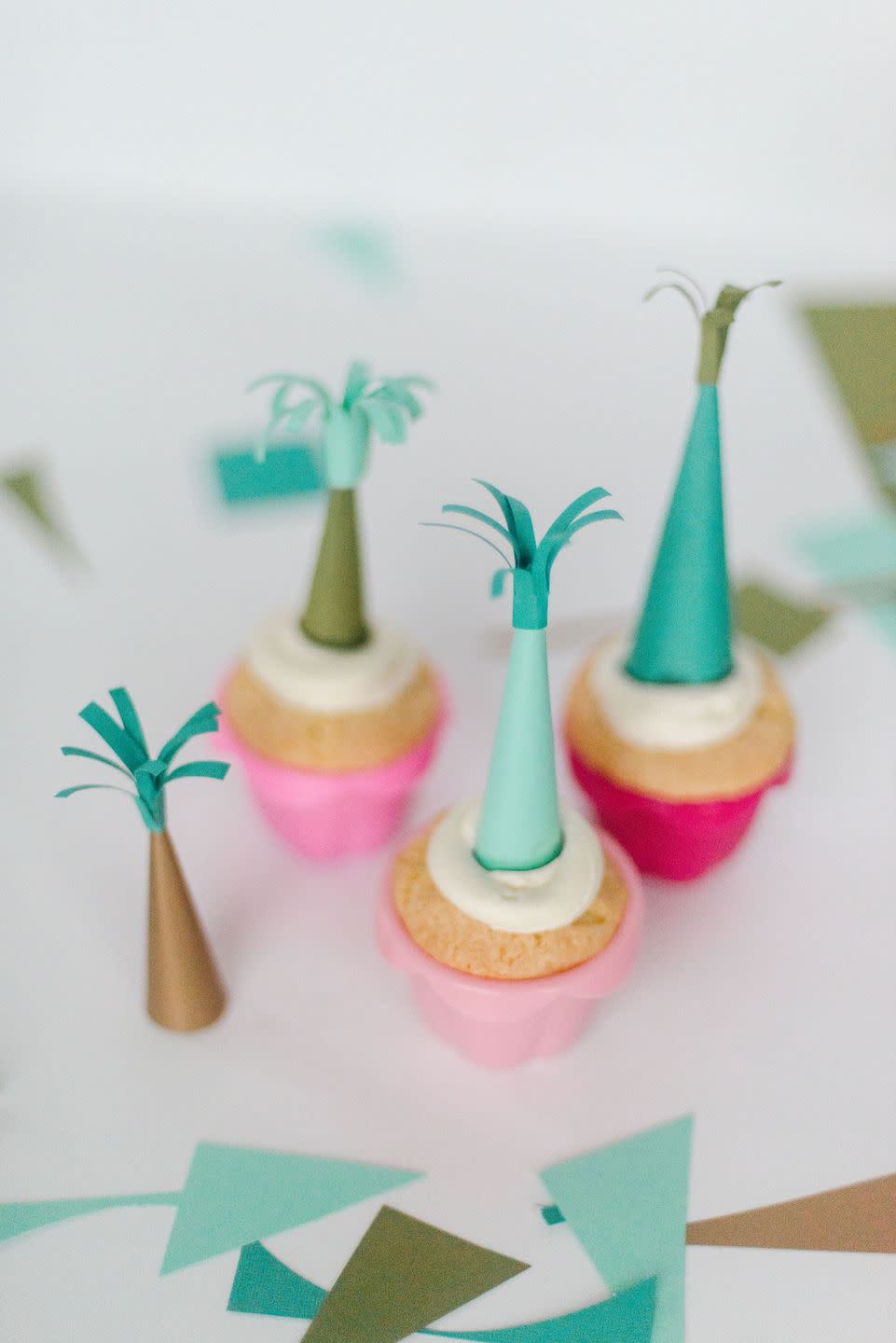 cute party hats for cupcakes are a great baby shower idea