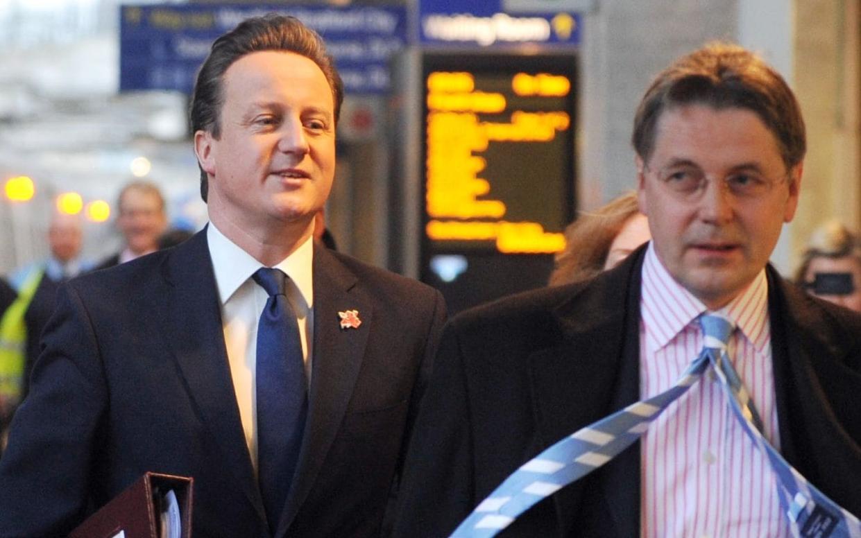 Lord Heywood with David Cameron in 2012. Sir Jeremy has been accused of bringing the Australian financier Lex Greensill into the Government fold - Andrew Parsons/ I-Images