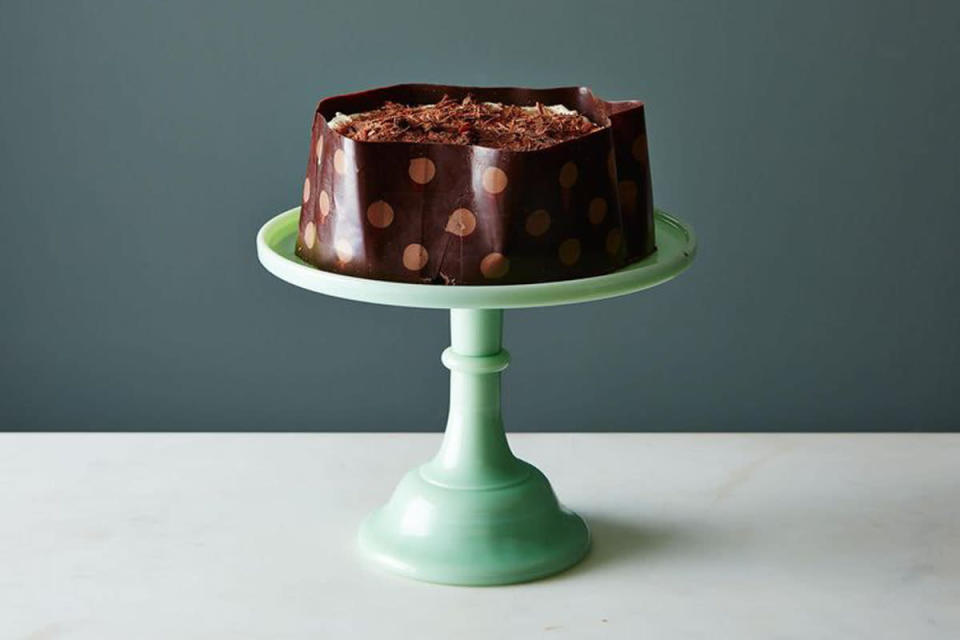 Chocolate-Wrapped Chocolate Cake 