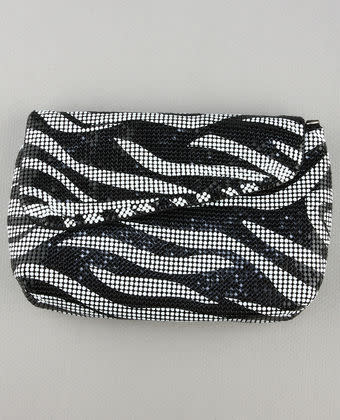 Zebra mesh clutch, $29.50