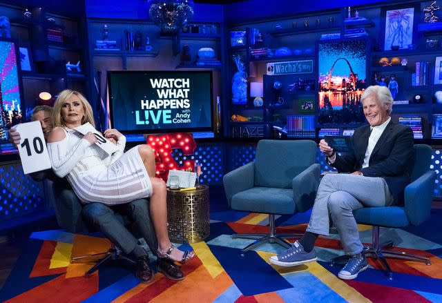 <p>Charles Sykes/Bravo/NBCU Photo Bank/NBCUniversal/Getty</p> Andy Cohen, Tamra Judge and Keith Morrison on 'WATCH WHAT HAPPENS LIVE WITH ANDY COHEN'