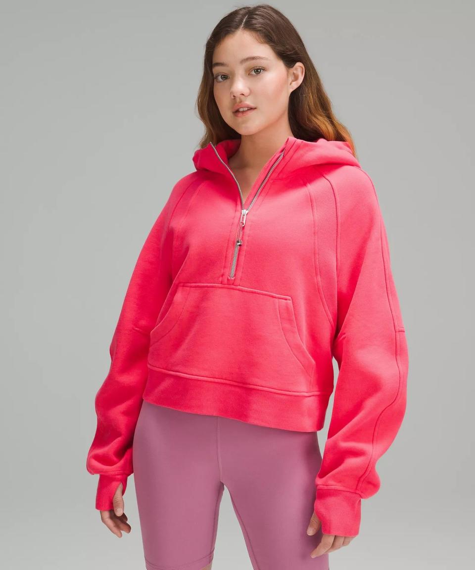 <p><a href="https://go.redirectingat.com?id=74968X1596630&url=https%3A%2F%2Fshop.lululemon.com%2Fp%2Fwomens-outerwear%2FScuba-Oversized-12-Zip-Hoodie%2F_%2Fprod9960807%3Fcolor%3D28936&sref=https%3A%2F%2Fwww.bestproducts.com%2Fparenting%2Fteen%2Fg38422825%2Fgifts-for-tween-girls%2F" rel="nofollow noopener" target="_blank" data-ylk="slk:Shop Now;elm:context_link;itc:0;sec:content-canvas" class="link ">Shop Now</a></p><p>Scuba Oversized Half-Zip Hoodie</p><p>$118.00</p>