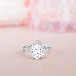 teardrop engagement ring