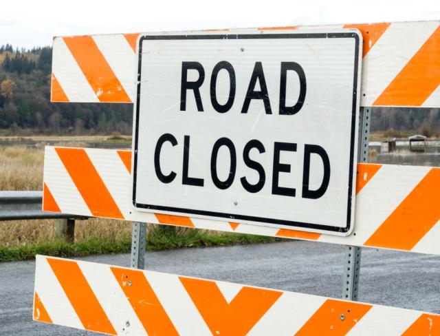 Road closed in Cumberland County