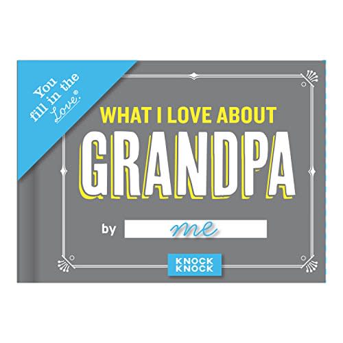 Knock Knock "What I Love About Grandpa" Fill in the Love Journal (Amazon / Amazon)