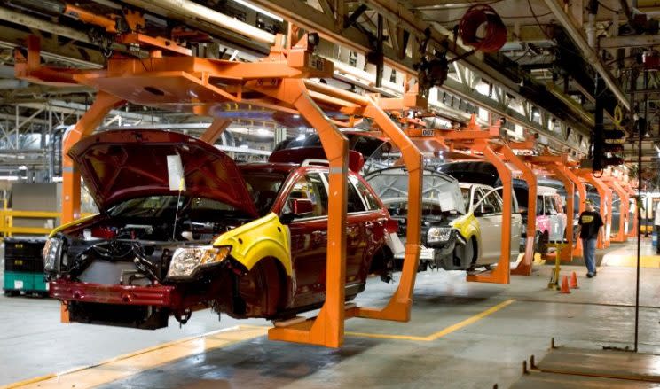 Ford plant in Oakville, Ontario