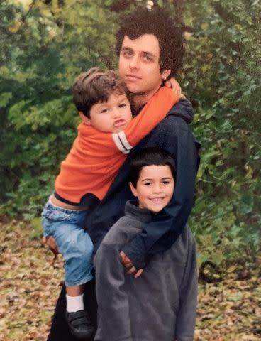 <p>Adrienne Armstrong/Instagram</p> Billie Joe Armstrong and his sons Joey and Jakob