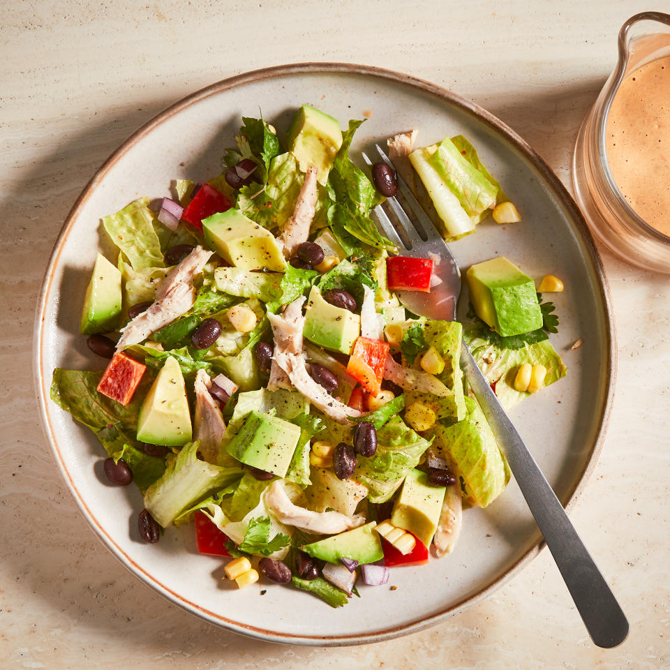 Chopped Salad with Chicken & Creamy Chipotle Dressing