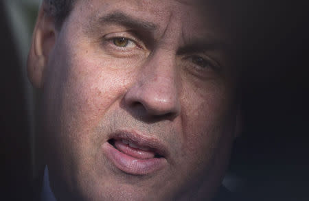 New Jersey Governor Chris Christie speaks during his visit to the One Nucleus life science company headquarters in Cambridge, eastern England February 2, 2015. REUTERS/Neil Hall