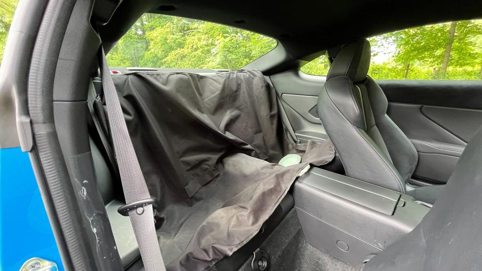 I like having a simple seat cover to throw into cars. This Dickie’s Repreve happened to be the cheapest one I could grab <a href="https://www.walmart.com/ip/Genuine-Dickies-1-Piece-Repreve-Rear-Seat-Cover-and-Protector-Black-43164WDI/407629582?wmlspartner=wlpa&selectedSellerId=0&wl13=2637&adid=22222222277407629582_117755028669_12420145346&wmlspartner=wmtlabs&wl0=&wl1=g&wl2=c&wl3=501107745824&wl4=pla-294505072980&wl5=9004749&wl6=&wl7=&wl8=&wl9=pla&wl10=8175035&wl11=local&wl12=407629582&wl13=2637&veh=sem_LIA&gclsrc=ds" rel="nofollow noopener" target="_blank" data-ylk="slk:at Walmart;elm:context_link;itc:0;sec:content-canvas" class="link ">at Walmart</a>. <em>Andrew P. Collins</em>