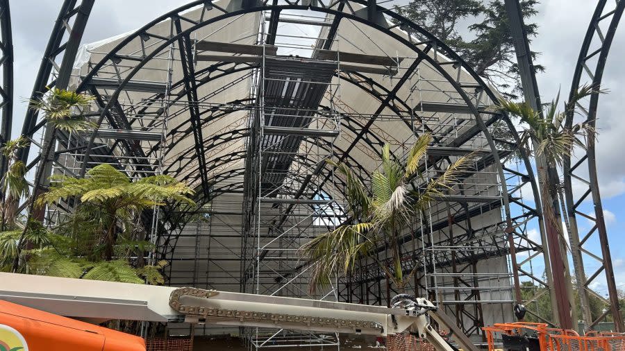 The interior of the Botanical Building, which is currently in the midst of a major renovation. (Courtesy of the City of San Diego)