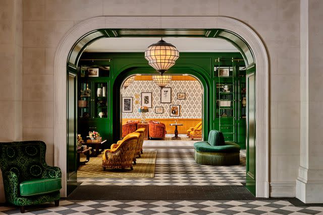 <p>Courtesy of Four Seasons Hotel Boston</p> The lobby of the Four Seasons Hotel Boston.