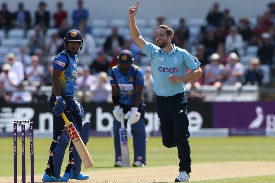 Chris Woakes celebrates another wicket (Getty Images)