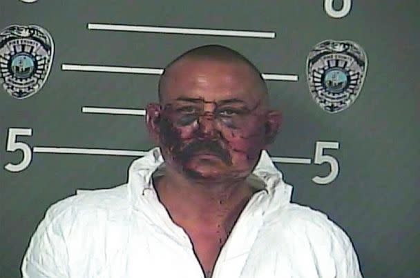 PHOTO: This booking photo provided by Pike County, Kentucky, jail shows Lance Storz. Two officers were killed when Storz opened fire on police attempting to serve a warrant at a home in eastern Kentucky on June 30, 2022, authorities said. (Pike County, Kentucky, jail via AP)